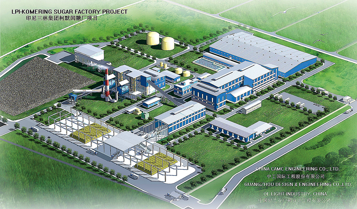 2009-2011年-印度尼西亚三林集团柯默闰糖厂8000TCD-EPC全厂工艺设计、设备供货、安装、土建、调试、试车